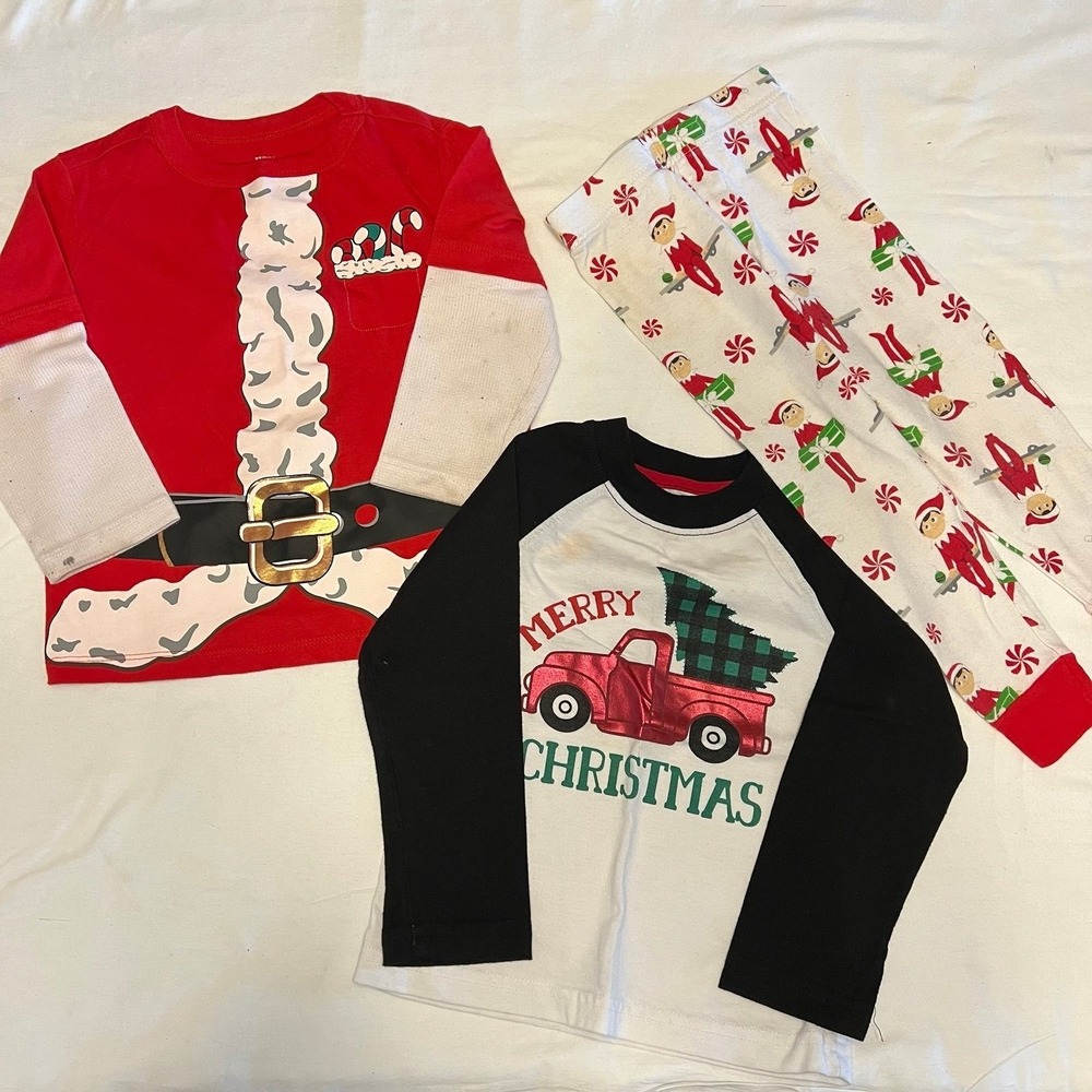 Toddler 3t Christmas Pajama and Shirt Set (2581)